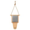 Birds Choice Spruce Creek Collection Tail Prop Suet Bird Feeder 12" Natural Teak - 2 of 4