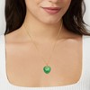 Ross-Simons Jade Heart Pendant Necklace in 10kt Yellow Gold - 2 of 4