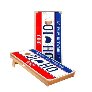 Ohio License Plate Cornhole Boards - ACA Star Series - 1 of 3