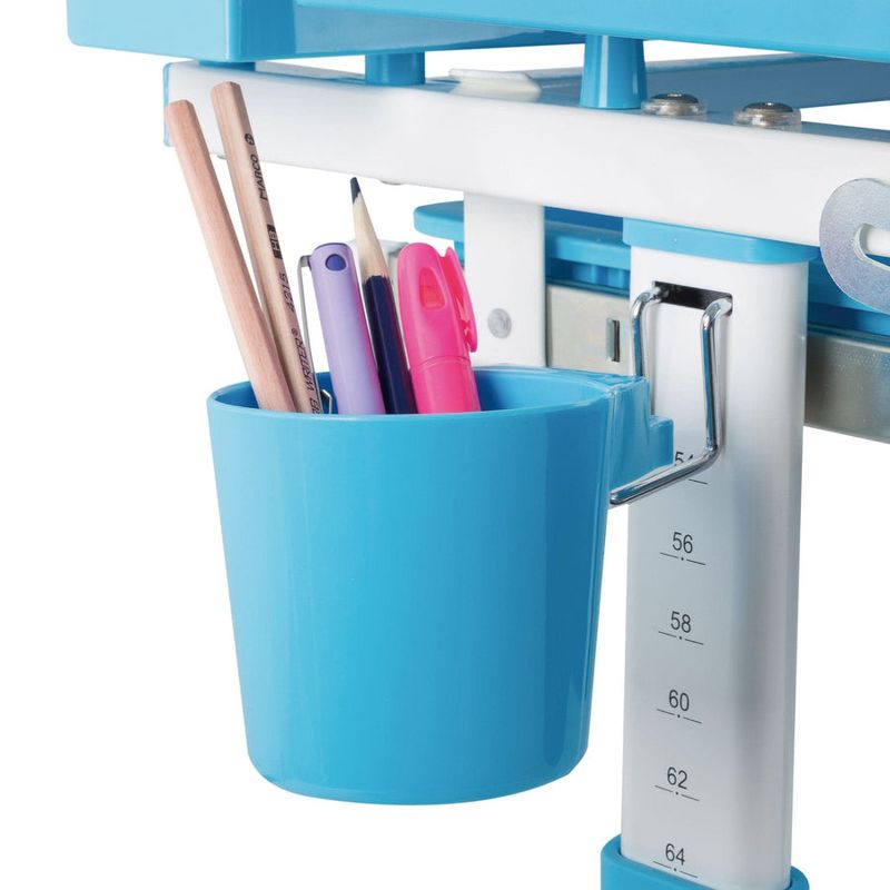 Mount-It! Accessory Kit for Height Adjustable Kids-Desk | Includes LED-Lamp, Book Holder Shelf and Pencil Holder-Cup, Blue, 4 of 7
