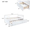 RISOKEYS Twin Size Pine Wood Bed with Headboard,Footboard,Trundle & 3 Storage Drawers–for Small Bedrooms,Guest Rooms–Easy Assembly - 3 of 4