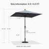 PURPLE LEAF Patio Umbrella Outdoor Table Umbrella Aluminum Frame Market Umbrella Sun Umbrella with 8 Sturdy Ribs - 2 of 4