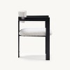 A Set Of 2 Dining Chair with Armrests - Sturdy Iron Frame, Comfortable Cushion, Easy Assembly, Perfect for Home & Restaurant Use-Morden Fort - 3 of 4