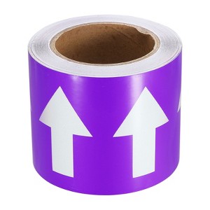 Unique Bargains 360 Degree Visibility Directional Flow Arrow Tape for Pipe Flow Labeling - 1 of 4