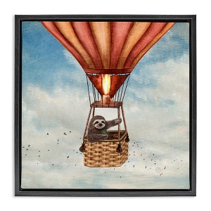Stupell Industries Sloth in Hot Air Balloon, 18" x 18" - 1 of 4
