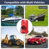 15 Gallon Fuel Caddy with Pump, Portable Gas Can Transfer Tank with 10 FT Hose & Wheels - 2 of 4