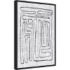 Amanti Art Black and White Runes I by Jennifer Goldberger Canvas Wall Art Print Framed 16 x 23-in. - 3 of 4