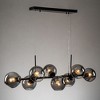 Rennnsan Arvante 40" W 8 -Light Glass Dimmable Modern Linear Kitchen Island Pendant in Black - 2 of 4
