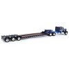 First Gear DCP 1/64 Blue Peterbilt 351 36" Flattop Sleeper w/ Tri-Axle Talbert Lowboy Trailer 60-1513 - image 3 of 4