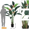 Artificial Bird of Paradise Plant, Modern Decor Faux Palm Tree for Indoor Outdoor Home Office Housewarming Gift - 2 of 4