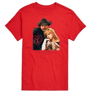 Men's - Yellowstone - Rip And Beth Montana Valentine Short Sleeve Graphic T-Shirt - 1 of 4