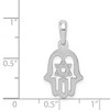 Black Bow Jewelry 14k White Gold Polished Star of David Chamseh Pendant - 4 of 4