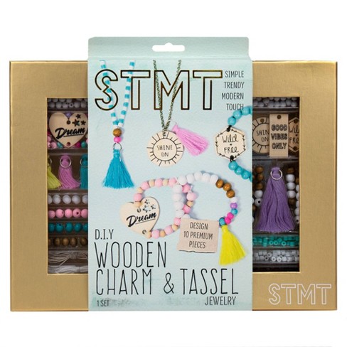 Mindware Make Your Own: Cross Stitch Wood Jewelry Craft Kit - Creates 12  Pendants : Target
