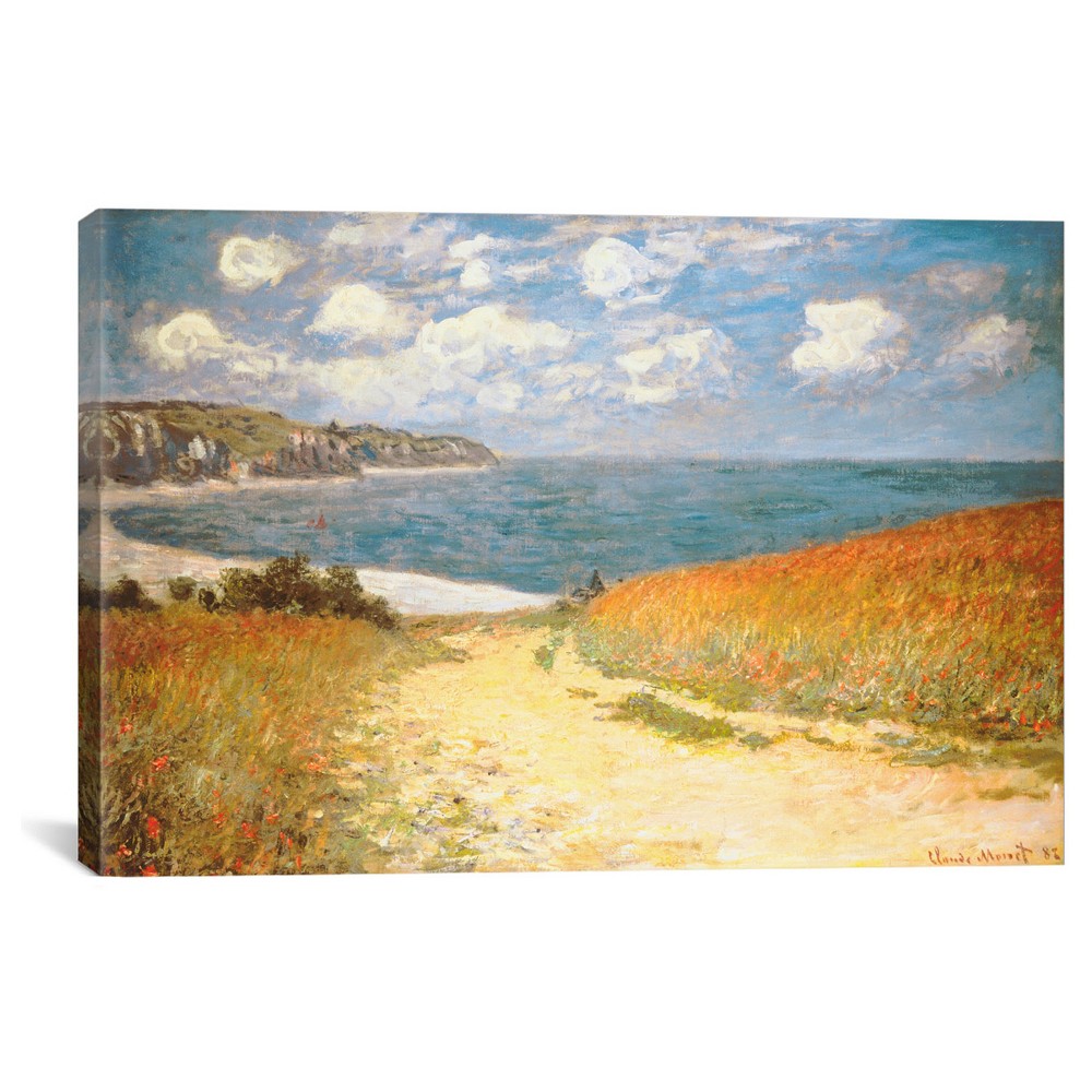 Photos - Other interior and decor 26" x 40" x 0.75" Path in The Wheat at Pourville 1882 by Claude Monet Unfr