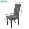 Unique Bargains Waterproof Jacquard Elastic Band Durable Dining Chair Slipcovers - 3 of 4