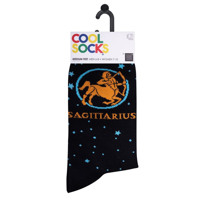 Cool Socks, Zodiac Sign Fun Astrology Gifts for Women, Crew Length, Adult, 5 of 6