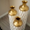 Infurnic Decorative Vases 3PCS Gorgeous Home Decoration, Luxurious Cylinder Vases with Sleek Finishes for Elegant Home, Multicolored, 34"*24"*8.5 - 4 of 4