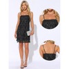 INSPIRE CHIC Women's Cocktail Tassel Fringe Spaghetti Straps Sequin Mini Dress - 2 of 4