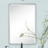 TEHOME Farmhouse Recessed Metal Rectangular Bathroom Medicine Cabinets with Mirror - 2 of 4