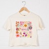 Simply Sage Market Happiness Blooms From Within Boxy Crop Top - 3 of 4