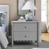 Modway Emmeline Scalloped 2-Drawer Nightstand in Light Gray - 2 of 4
