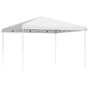Resenkos Backyard Garden Canopy, Camping Canopy Screen Tent,13' x 13' Pop Up Canopy Tent, Instant Sun Shelter, Tents for Parties,White - 1 of 4