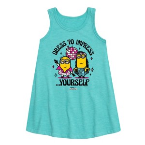 - Despicable Me Minions - Dress To Impress Yourself Graphic Sleeveless Aline Dress - 1 of 3