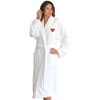 Linum Home Textiles "I Love You Mom" Embroidered White Terry Bathrobe - 2 of 4