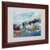 Trademark Fine Art -Richard Wallich 'Dock' Matted Framed Art - 2 of 4