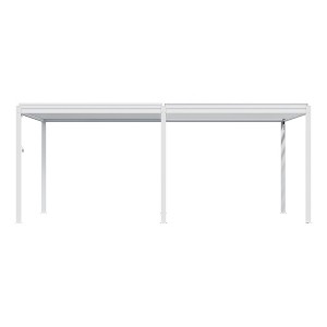 Mondawe Outdoor Louvered Pergola 10X20FT, Aluminum Pergola with Adjustable Roof and Efficient Drainage System - 1 of 4