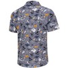 BLUEMING Mens Button Down Shirts Short Sleeve Halloween Graphic Tops Casual Shirt Palm Beach Shirts - 2 of 4