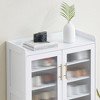 Garvee Entryway Shoe Cabinet with Glass Doors, 5-Tier Shoe Rack Storage Organizer with Adjustable Shelves for Closet, Hallway, Living Room, Office - 4 of 4