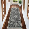 Faux Wool Modern Tiger Pattern Area Rug Ultra Thin Machine Washable Non Slip Stain Resistant Non Shedding Pet Friendly Floor Rug - 2 of 4