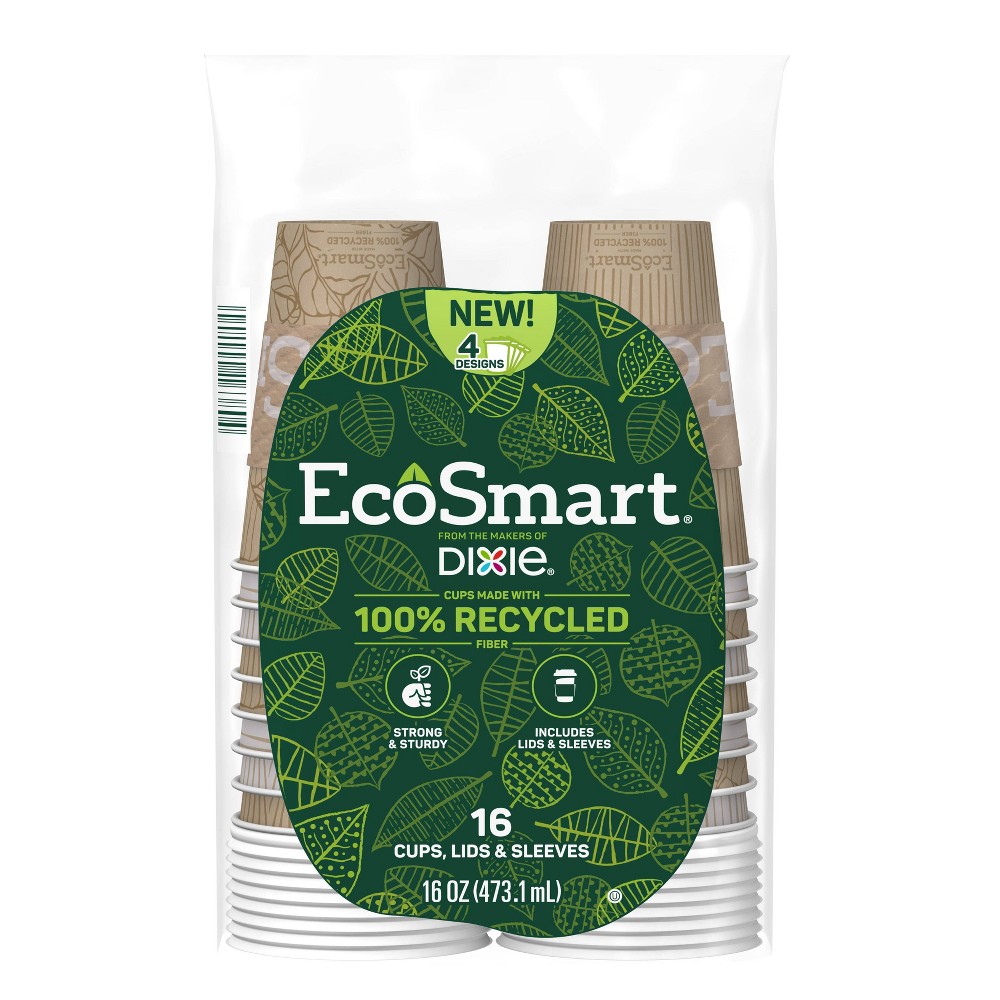 +(( Case of 6 pack count 16 ct) Dixie EcoSmart Hot Cup - 16oz/16ct