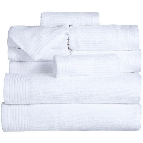 6pc Solid Bath Towels And Washcloths Ivory - Yorkshire Home : Target