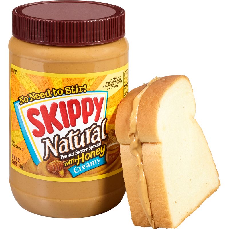 Skippy Natural Peanut Butter Spread w/ Honey - 40oz, 4 of 18