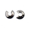 John Bead Must Have Findings Metal Silver 3mm Bead Crimp Covers for Jewelry Making Findings, 20 Pieces - 2 of 2