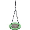 Swinging Monkey Giant 30 Inch Diameter 400 Pound Weight Capacity Weatherproof Outdoor Bungee Tree Saucer Swing, Green - image 2 of 4