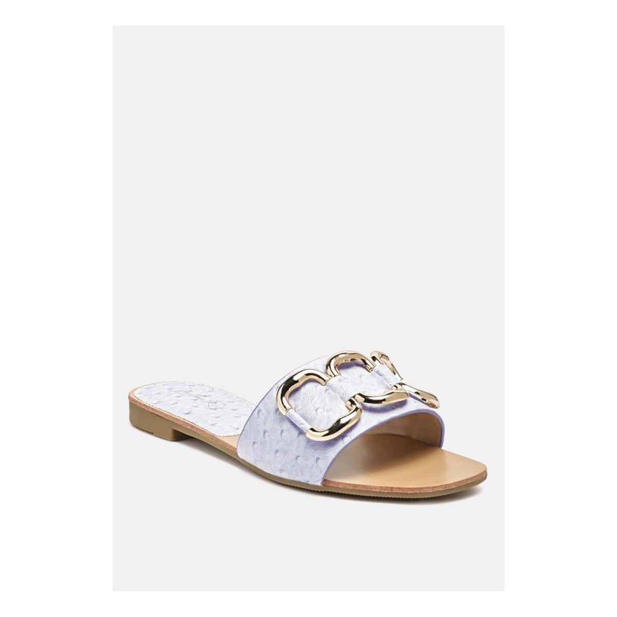 Женские сандалии London Rag Womens Madeleine Metal Rings Flat Slides 8 — фото 2