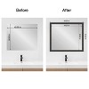 Amanti Art Mirror Makeover Bathroom Mirror Frame Border Kit - Fully Assembled Peel and Stick Frame - Mirror NOT Included - Rustic Plank Narrow Trim - 4 of 4