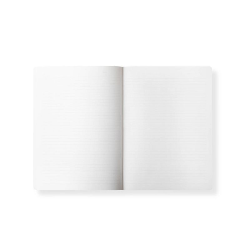 Lined Composition Journal with Elastic Closure Marble White - FRINGE, 3 of 6
