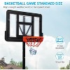 Portable Basketball Hoop – 44" Shatterproof Backboard, Adjustable 5.2ft to 10ft Height, Anti-Tip Base with Wheels for Kids, Teens & Adults - 2 of 4