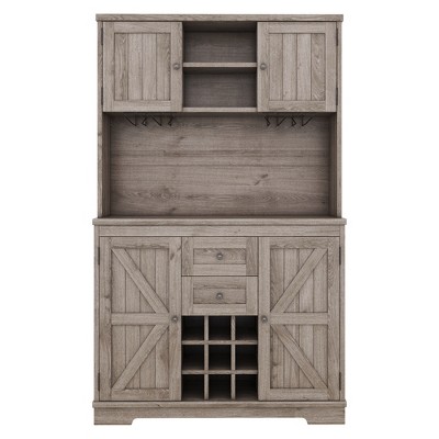 TiramisuBest 72" Freestanding Kitchen Pantry Cabinet with 3 Drawers&6 Adjustable Door Shelves for Bathroom/Dining Room/Office/Entryway (Black)