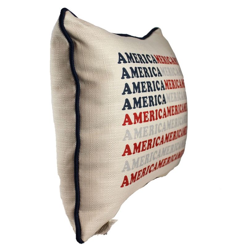 Home Decor 14.0 Inch America Pattern Flag Pillow Patriotic Lumbar Throw Pillows, 2 of 4