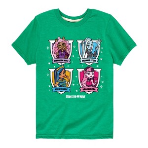 Boys' - Monster High - Character Grid Short Sleeve Graphic T-Shirt - 1 of 4
