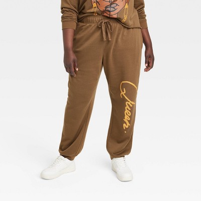 Black History Month Women's Legendary Rootz Queen Joggers - Brown 2x :  Target