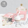 Big Dot of Happiness Swan Soiree - Treat Box Party Favors - White Swan Baby Shower or Birthday Party Goodie Gable Boxes - Set of 12 - 3 of 4