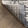 Nuloom Iliana Soft Shag Geometric Diamond Fringe Kitchen Runner Indoor Area Rug - Hallway, Entryway, 2' 8" x 8', Beige - 4 of 4