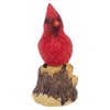 Northlight 4.5" Red Cardinal Bird on a Tree Stump Christmas Figurine - 3 of 4