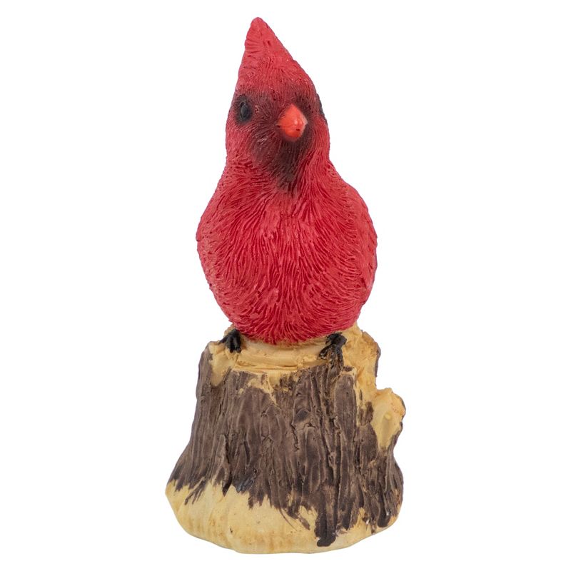 Northlight 4.5" Red Cardinal Bird on a Tree Stump Christmas Figurine, 3 of 6
